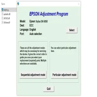 Epson Stylus DX5050 Adjustment Program