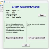 Epson Stylus C47 Adjustment Program
